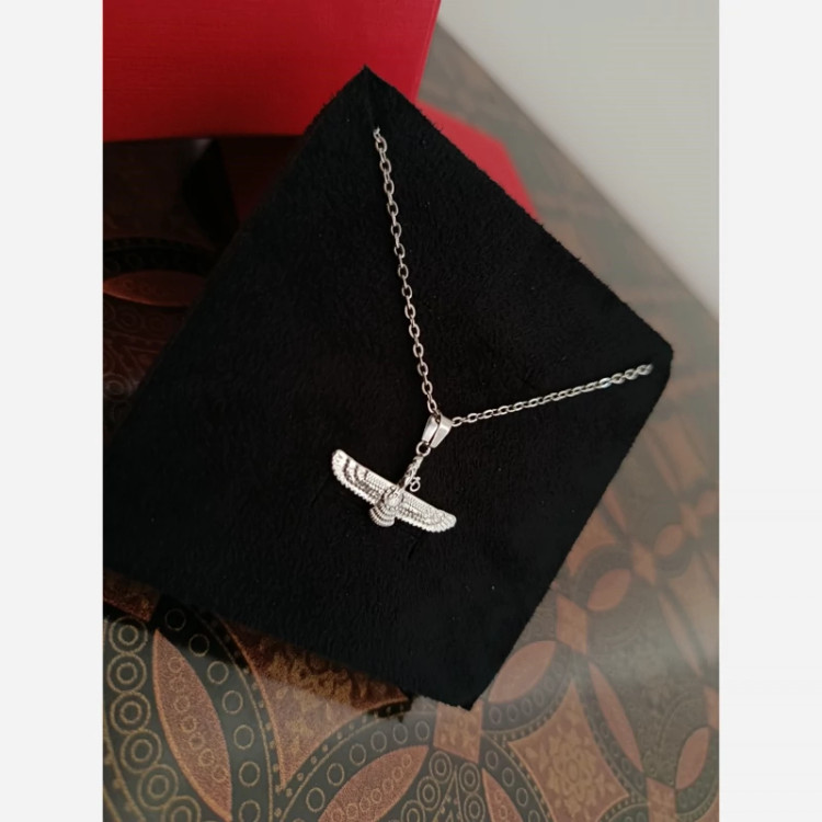 گردنبند مردانه مدل فروهر رنگ ثابت سایز کوچیک اقساط 4 ماهه